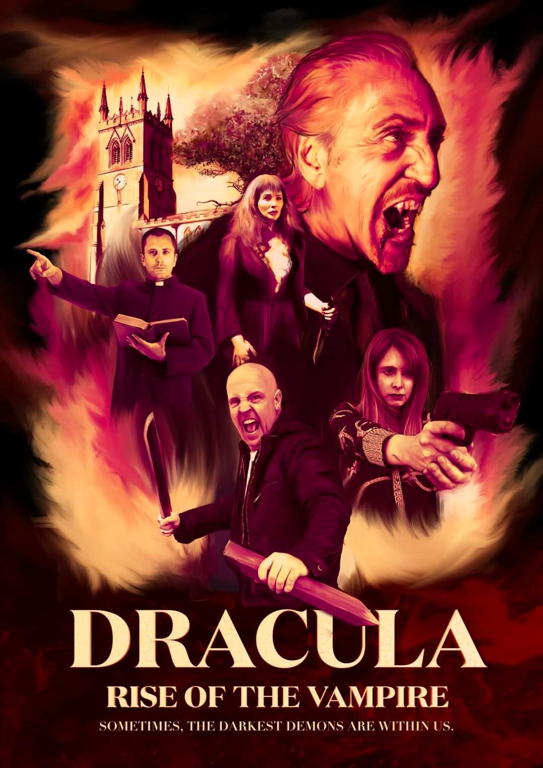 early poster for Dracula Rise of the Vampire